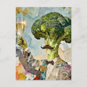 Dwaas Broccoli dat een Toast maakt Briefkaart (Voorkant)