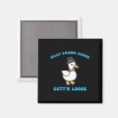 Dwaas Bruidegom Ganzen Verlaten Dwaas Ganzen Citaa Magneet (Voorkant / Achterkant)