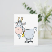 dwaas cartoon geitenbok briefkaart (Staand voorkant)
