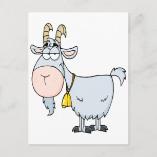 dwaas cartoon geitenbok briefkaart