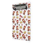 Dwaas Chibi Iron Man Naadloos Patroon - Superheld Mini Klembord (Angled2)