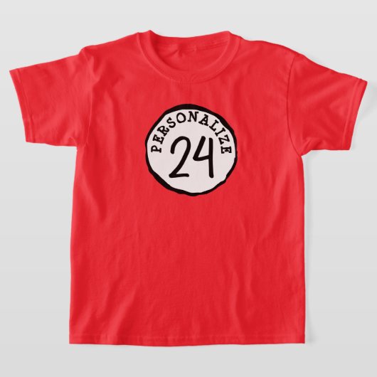 Dwaas Cirkel Aangepaste Tekst T-shirt (Laagn)