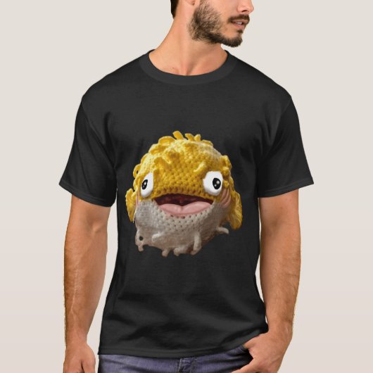 Dwaas Cute Gehaakte Kogelvis T-shirt (Voorkant)