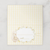 Dwaas Gan Neutraal Gele Gingham Plaatskaartje (Buitenkant ongevouwen)