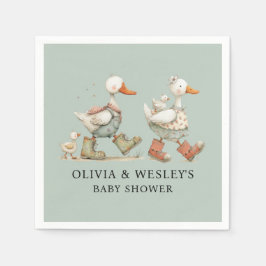 Dwaas Gans 2e Baby Baby Shower Servet