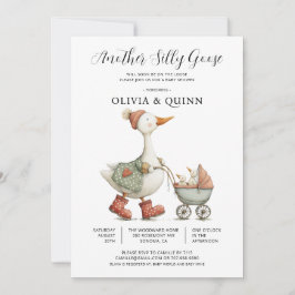 Dwaas Gans 2e Baby Baby Shower Uitnodiging