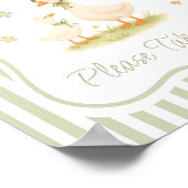 Dwaas Gans Baby Shower Favor Poster (Hoek)