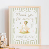 Dwaas Gans Baby Shower Favor Poster