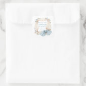 Dwaas Gans Baby Shower Vierkante Sticker (Tas)