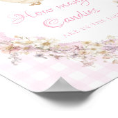 Dwaas Gans Babyshower Raad Hoeveel Snoepjes Poster (Hoek)