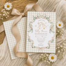 Dwaas Gans Beige Strik Das Neutrale Baby Shower
