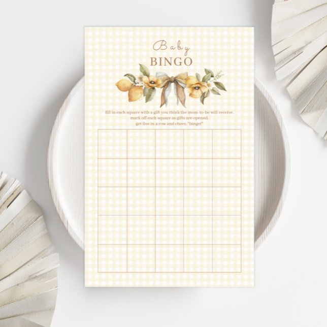 Dwaas Gans Citroen Baby Shower Bingo Spel (Creator heeft geüpload)
