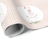 Dwaas Gans Eerste Verjaardag Bruin Cadeaupapier (Rol Hoek)