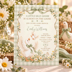 Dwaas Gans Geslacht Neutrale Coquette Baby Shower Kaart