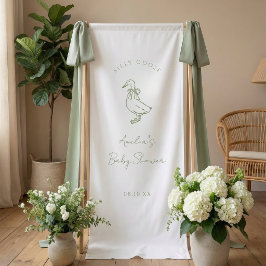 Dwaas Gans Geslachtsonzijdige babyborrel Spandoek