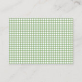 Dwaas Gans Gingham Baby shower Advieskaart (Achterkant)
