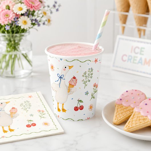 Dwaas Gans Ijs Sociale Baby Shower Bekers