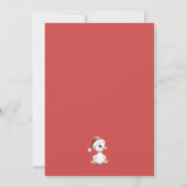 Dwaas Gans Kerst Winter Baby Shower Kaart (Achterkant)