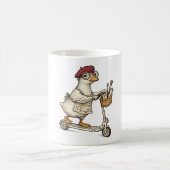 Dwaas Gans Kunstleraar | | Grappige Gans op Scoo Koffiemok (Center)