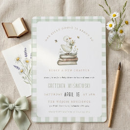 Dwaas Gans Nieuw Hoofdstuk Lente Baby Shower Kaart