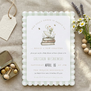 Dwaas Gans Nieuw Hoofdstuk Lente Baby Shower Kaart