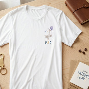 Dwaas Gans Papa Lavendel Verjaardagsfeest Vader gi Tri-Blend Shirt