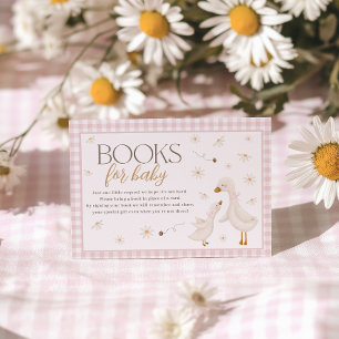Dwaas Gans Roze Baby Borrel Boeken Voor Baby Kaart