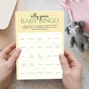 Dwaas Gans Roze Ballon Baby Bingo Activiteitenblad