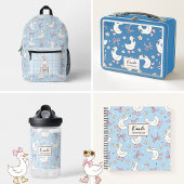 Dwaas Gans Roze Strik Coquette Aangepaste Script N Notitieboek