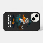 Dwaas Gans Universiteit Student Grappig iPhone Hoesje (Achterkant horizontaal)