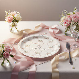 Dwaas Gans Voorbereidende Boog Baby Shower Papieren Bordje