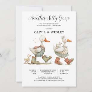 Dwaas Gansje 2e Baby Baby Shower Kaart