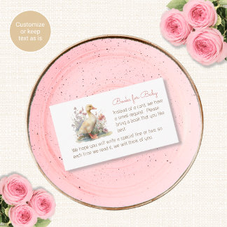 Dwaas Gansje Baby Shower Bijlagekaarten Informatiekaartje