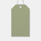 Dwaas Gansje Baby Shower Cadeaulabel (Achterkant)