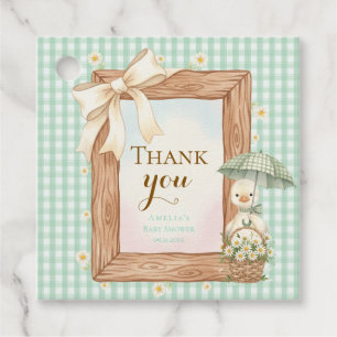 Dwaas Gansje Baby Shower Favor Tag Bedankjes Labels