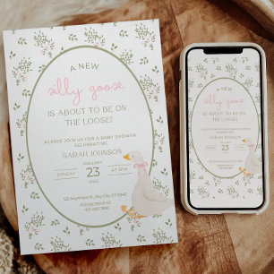 Dwaas Gansje Baby Shower Gans Baby Shower Kaart
