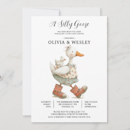 Dwaas Gansje Baby Shower Kaart