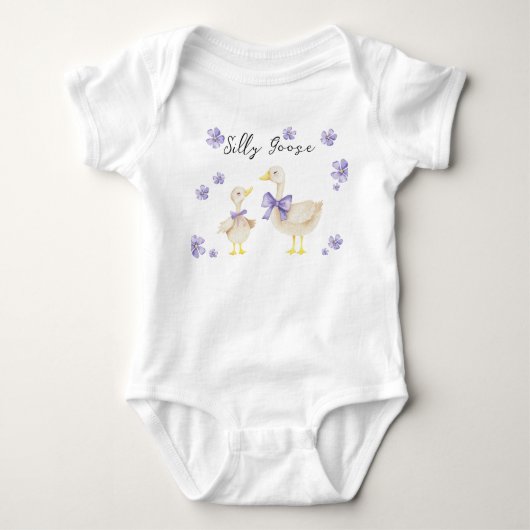 Dwaas Gansje Baby Shower Romper (Voorkant)