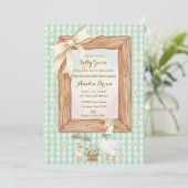 Dwaas Gansje Baby Shower Uitnodiging (Staand voorkant)