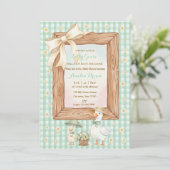 Dwaas Gansje Baby Shower Uitnodiging (Staand voorkant)