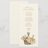 Dwaas Gansje Citroen Baby Shower  Menu (Voorkant / Achterkant)