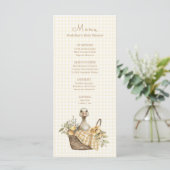 Dwaas Gansje Citroen Baby Shower  Menu (Staand voorkant)