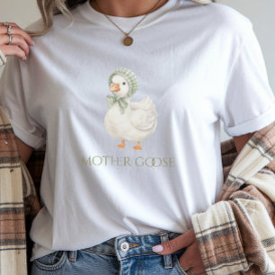 Dwaas Gansje Daisy Salie Groen Neutrale Baby Showe T-shirt