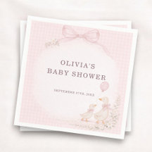 Dwaas Gansje Roze Baby Shower Feest