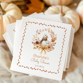 Dwaas Gansje Rustieke Herfst Baby shower Bedankt Servet