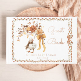 Dwaas Gansje Rustieke Herfst Baby Shower Gastenboek