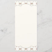 Dwaas Gansje Voorbereidende Boog Baby Shower Menu (Achterkant)