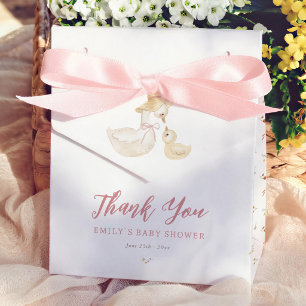 Dwaas Gansje Wilde Bloem Baby Shower Bedankt Bedankdoosjes