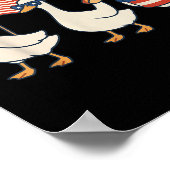 Dwaas Ganz Amerikaanse Vlag Grappige Meme 4e Juli Poster (Hoek)