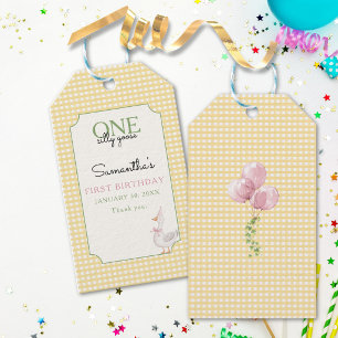 Dwaas Ganz Roze Ballonnen Verjaardag Cadeaulabel